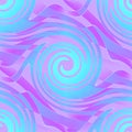 Centered spiral pattern turquoise blue violet purple