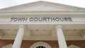 Centered Town Courthouse Building Royalty Free Stock Photo