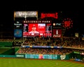 Centerfield scoreboard Washington Nationals Park.