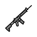 centerfire rifle color icon vector illustration Royalty Free Stock Photo