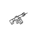 centerfire rifle isometric icon vector illustration Royalty Free Stock Photo