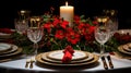 centerpiece holiday table top