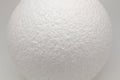 centerpiece white foam ball on a white background Royalty Free Stock Photo