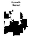 Centerville outline map Royalty Free Stock Photo