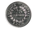 25 Centimos coin, 1950~Today - Banco Central de Costa Rica serie, Bank of Costa Rica