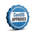 Centos approved seal of quality and certification for software and systems Royalty Free Stock Photo