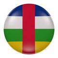 Central Africa button on white background