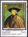 Central African Republic, circa 1978: Postage stamp printed in Central African Republic shows Emperor Maximilian the