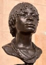 Central African woman sculpture by Herbert Ward at the Orsay Museum in Paris, France