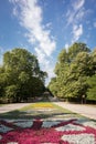 Central alley of Sea Garden in Varna, Bulgaria