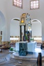 The central altar in the Beatitude Monastery located on the mounThe central altar in the Beatitude Monastery located on the mounta