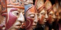 Guatemala, Mayan clay masks
