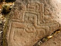 Central America, Nicaragua, Petroglyphs on an Ometepe island Royalty Free Stock Photo