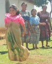 Central American Girl in a Sack Race