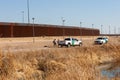 Central American youth detained by border patrol Royalty Free Stock Photo