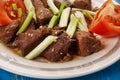 Central Asian Kebab from mutton liver