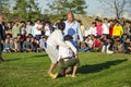 The Central Asian Turkmen meadow wrestling held in Istanbul