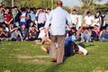 The Central Asian Turkmen meadow wrestling held in Istanbul