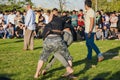 The Central Asian Turkmen meadow wrestling held in Istanbul