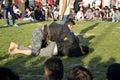 The Central Asian Turkmen meadow wrestling held in Istanbul