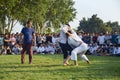 Central Asian Turkmen wrestling in Istanbul