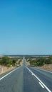 Central Australian Long Highway Royalty Free Stock Photo