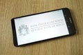 Central Bank of Malta logo displayed on smartphone