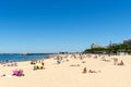 Arcachon, France, central beach, seafront and jetty