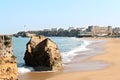 Central beach of Biarritz Royalty Free Stock Photo