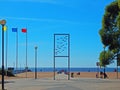 The central beach in Zelenogorsk, Russia Royalty Free Stock Photo