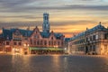 Central Bruges old town Royalty Free Stock Photo