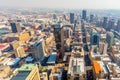 Central business district of Johannesburg city panorama, South Africa