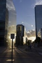 The central business district in the Northern Quarter of Brussels on a summer evening Royalty Free Stock Photo