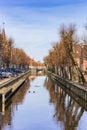 Central canal in historic town Balk