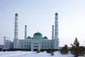 Central cathedral mosque of Karaganda, Kazakhstan Royalty Free Stock Photo