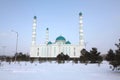 Central cathedral mosque of Karaganda, Kazakhstan Royalty Free Stock Photo