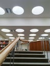 Vyborg, Russia - May 3, 2020, the central city library of Vyborg, designed by the Finnish architect Alvar Aalto in the historic ci