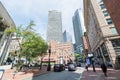 View of the Financial District in Boston, MA