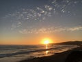 Central Coast California spectacular sunset over the ocean