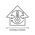 Central conditioning system linear icon