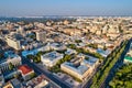 Central Council House and Institute of Philology in Kyiv, Ukraine Royalty Free Stock Photo