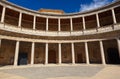 Central Courtyard in Alhambra palace at Granada Spain Royalty Free Stock Photo