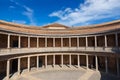 Central Courtyard in Alhambra palace at Granada Spain Royalty Free Stock Photo