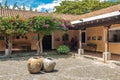 Central courtyard of Finca La Azotea, La Antigua, Guatemala