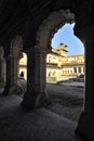 Central courtyard of Raj Mahal palace at Orchha