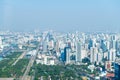 Central dawntown of Bangkok city with high building city skyline Royalty Free Stock Photo