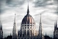 The Central Dome of the Hungarian Parliament Building. Budapest, Hungary Royalty Free Stock Photo