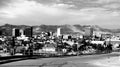 Central El Paso, Texas in B&W Royalty Free Stock Photo