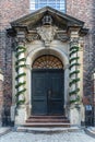 Central entrance to the Church of Our Saviour in Copenhagen