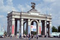 The central entrance to the Exhibition of Achievements of National Economy